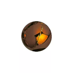 Boule Ø08cm. marron brillant